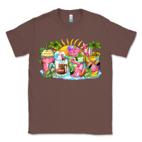 Chestnut beach summer coffee cups Classic Tee - Zillion Design Studio