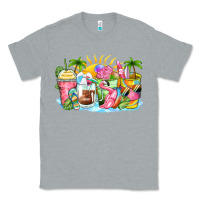 Heather Grey beach summer coffee cups Classic Tee - Zillion Design Studio