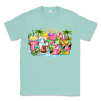 Seafoam beach summer coffee cups Classic Tee - Zillion Design Studio