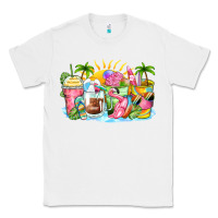 White beach summer coffee cups Classic Tee - Zillion Design Studio