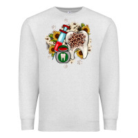 Oatmeal Heather Christmas dental sunflower Premium Sweatshirt - JahusDesignShop