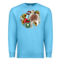 Ocean Blue Christmas dental sunflower Premium Sweatshirt - JahusDesignShop