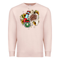 Pale Pink Christmas dental sunflower Premium Sweatshirt - JahusDesignShop