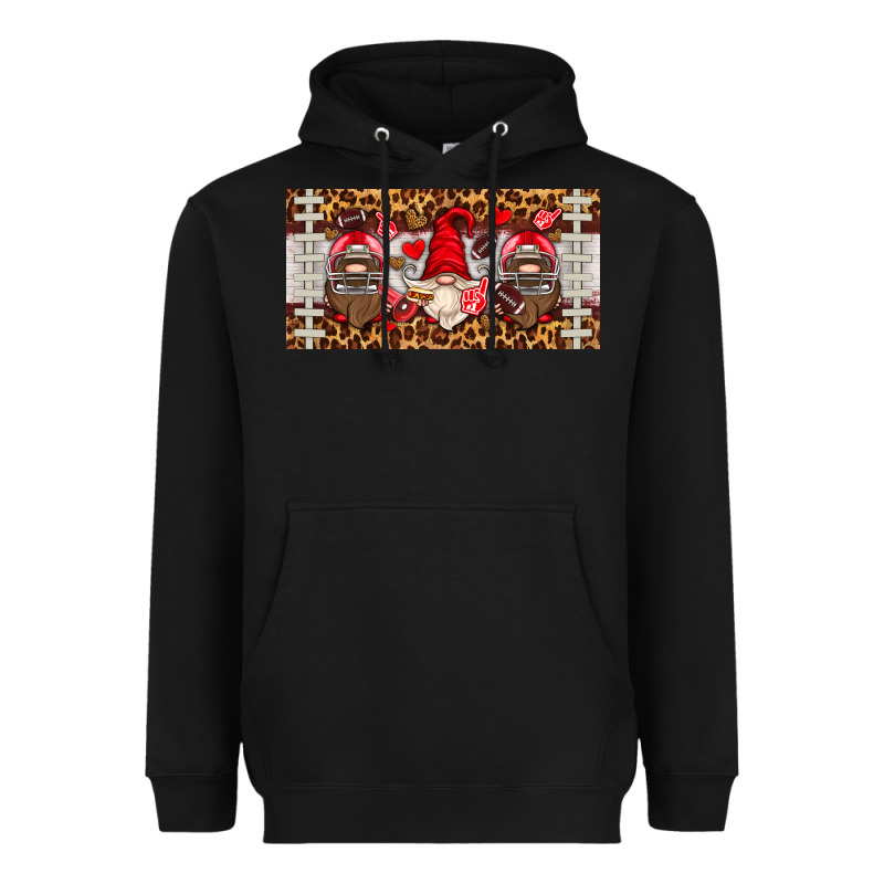 American Football Gnome License Plate Heavyweight Hoodie by HRA Design Shop | Teevron