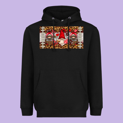 American Football Gnome License Plate Heavyweight Hoodie Designed By Hra Design Shop