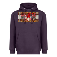 Plum american football gnome license plate Heavyweight Hoodie - HRA Design Shop