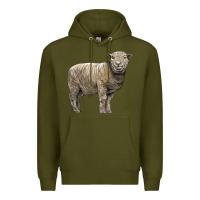 Army Green southdown sheep Premium Hoodie - LillyAllenDesigns