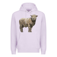 Lilac southdown sheep Premium Hoodie - LillyAllenDesigns