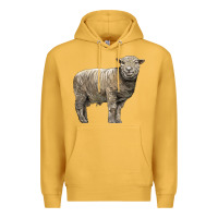 Mustard southdown sheep Premium Hoodie - LillyAllenDesigns