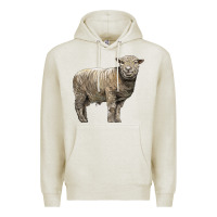Oatmeal Heather southdown sheep Premium Hoodie - LillyAllenDesigns