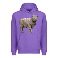 Purple southdown sheep Premium Hoodie - LillyAllenDesigns