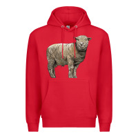 Red southdown sheep Premium Hoodie - LillyAllenDesigns