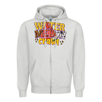 Dove Grey watermelon crawl Zipper Hoodie - texasbilliewilder