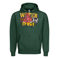 Sports Green watermelon crawl Zipper Hoodie - texasbilliewilder