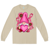 Mushroom Breast Cancer gnomes Long Sleeve Tee - RanaPortraitStore