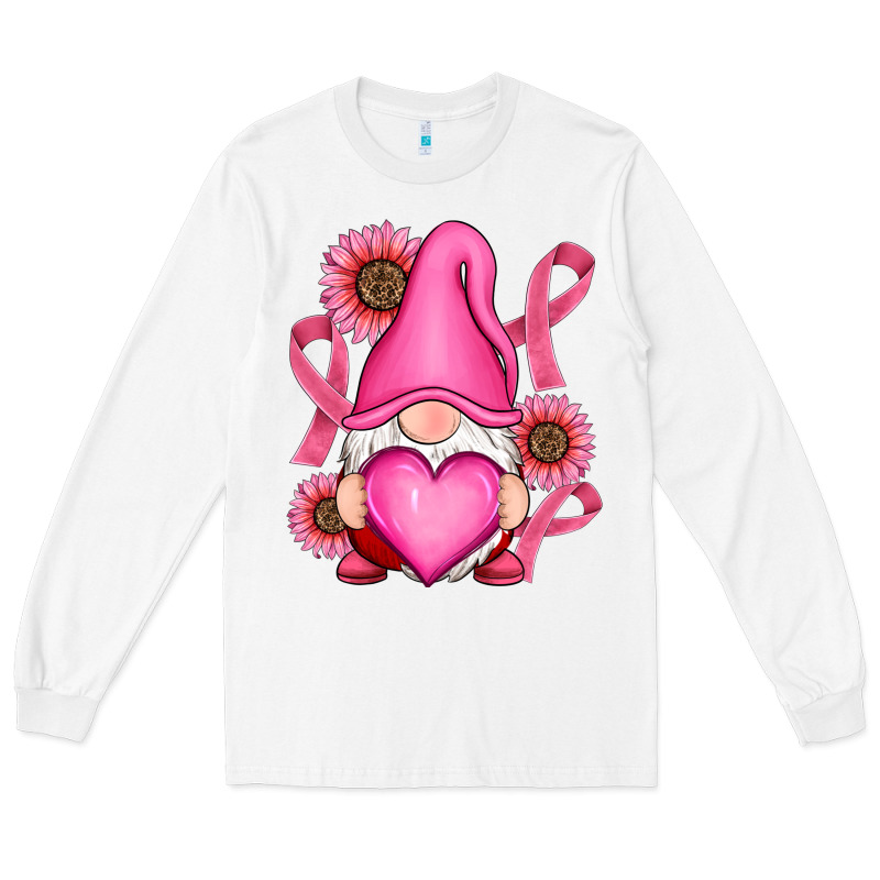 Breast Cancer Gnomes Long Sleeve Tee by RanaPortraitStore | Teevron