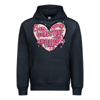 Navy my valentine has paws Urban Hoodie - MaliasSmallBusiness