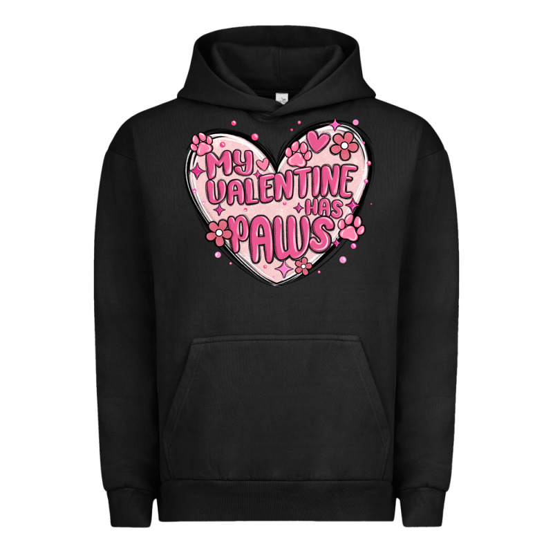 My Valentine Has Paws Urban Hoodie by MaliasSmallBusiness | Teevron