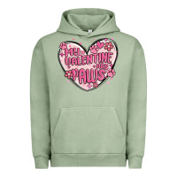 Pigment Oil Green my valentine has paws Urban Hoodie - MaliasSmallBusiness