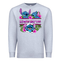 Heather Grey preview flower stitch kindergarten Premium Sweatshirt - AdoDesignShop