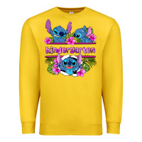 Lemon preview flower stitch kindergarten Premium Sweatshirt - AdoDesignShop