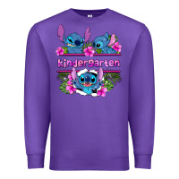 Purple preview flower stitch kindergarten Premium Sweatshirt - AdoDesignShop
