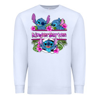 White preview flower stitch kindergarten Premium Sweatshirt - AdoDesignShop