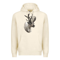 Tofu Reindeer Buck Deer Head Premium Hoodie - LillyAllenDesigns