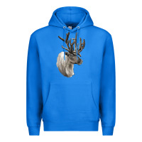 True Royal Reindeer Buck Deer Head Premium Hoodie - LillyAllenDesigns