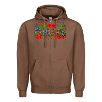 Chestnut madre Zipper Hoodie - Zillion Design Studio