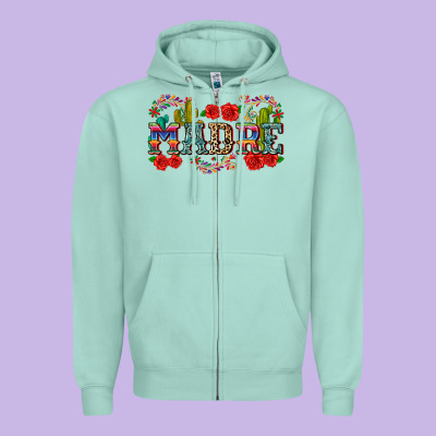 Madre Zipper Hoodie Designed By Zillion Design Studio