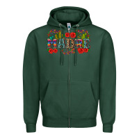Sports Green madre Zipper Hoodie - Zillion Design Studio