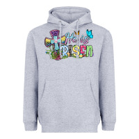 Heather Grey Easter Day He is risen Heavyweight Hoodie - OliviaCreatesArt