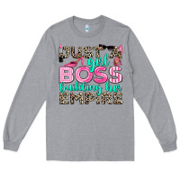 Heather Grey just a girl boss building her empire Long Sleeve Tee - texasbilliewilder