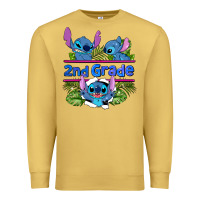 Antique Gold preview flower stitch 2nd grade Premium Sweatshirt - AdoDesignShop