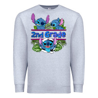 Heather Grey preview flower stitch 2nd grade Premium Sweatshirt - AdoDesignShop