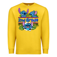 Lemon preview flower stitch 2nd grade Premium Sweatshirt - AdoDesignShop