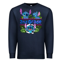 Navy preview flower stitch 2nd grade Premium Sweatshirt - AdoDesignShop