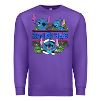 Purple preview flower stitch 2nd grade Premium Sweatshirt - AdoDesignShop