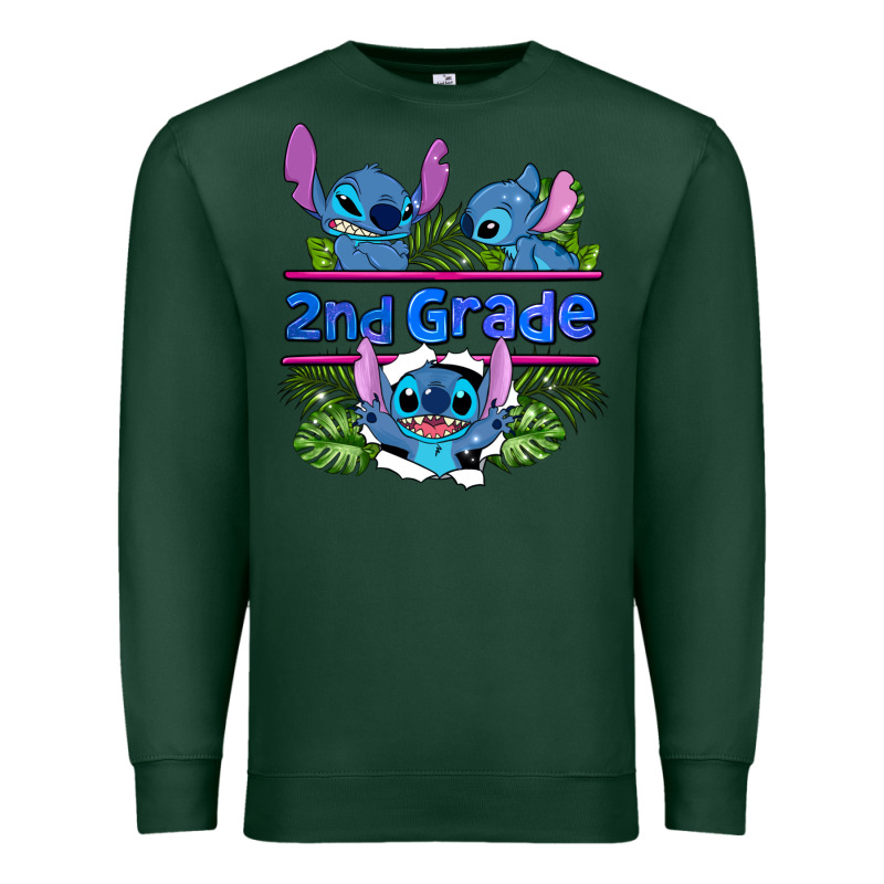 Preview Flower Stitch 2nd Grade Premium Sweatshirt by AdoDesignShop | Teevron