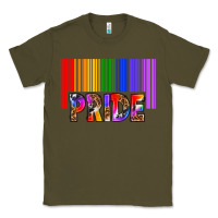 Army Green barcode pride Classic Tee - texasbilliewilder