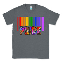 Charcoal Heather barcode pride Classic Tee - texasbilliewilder