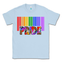 Dusty Blue barcode pride Classic Tee - texasbilliewilder