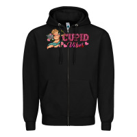 Black cupid vibes Zipper Hoodie - RanaPortraitStore