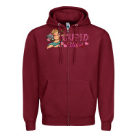 Burgundy cupid vibes Zipper Hoodie - RanaPortraitStore