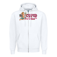 White cupid vibes Zipper Hoodie - RanaPortraitStore