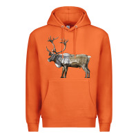 Carrot reindeer buck deer Premium Hoodie - LillyAllenDesigns