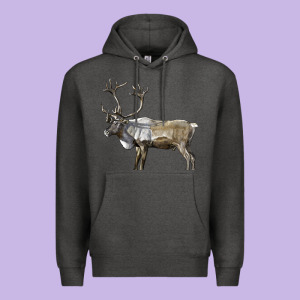 Reindeer Buck Deer Premium Hoodie Designed By Lillyallendesigns