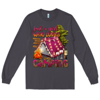 Smoke just a girl who loves camping Long Sleeve Tee - texasbilliewilder