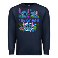 Navy preview flower stitch 1st grade Premium Sweatshirt - AdoDesignShop